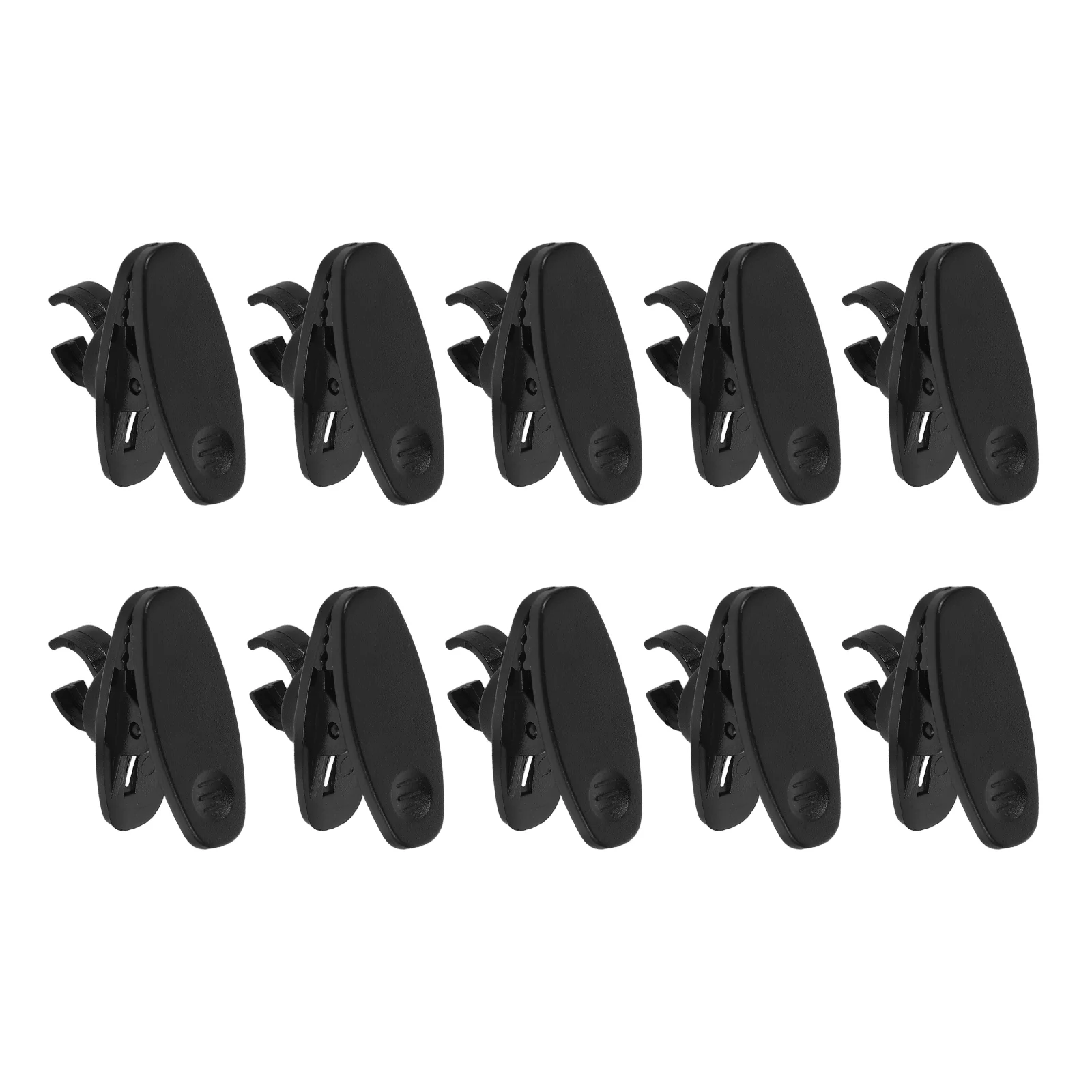 

10pcs Black Lavalier Microphone Clip Rotating Holder Metal Bracket for Podcast Shirt Lapel DJ Accessories Tie Clip Audio Mic