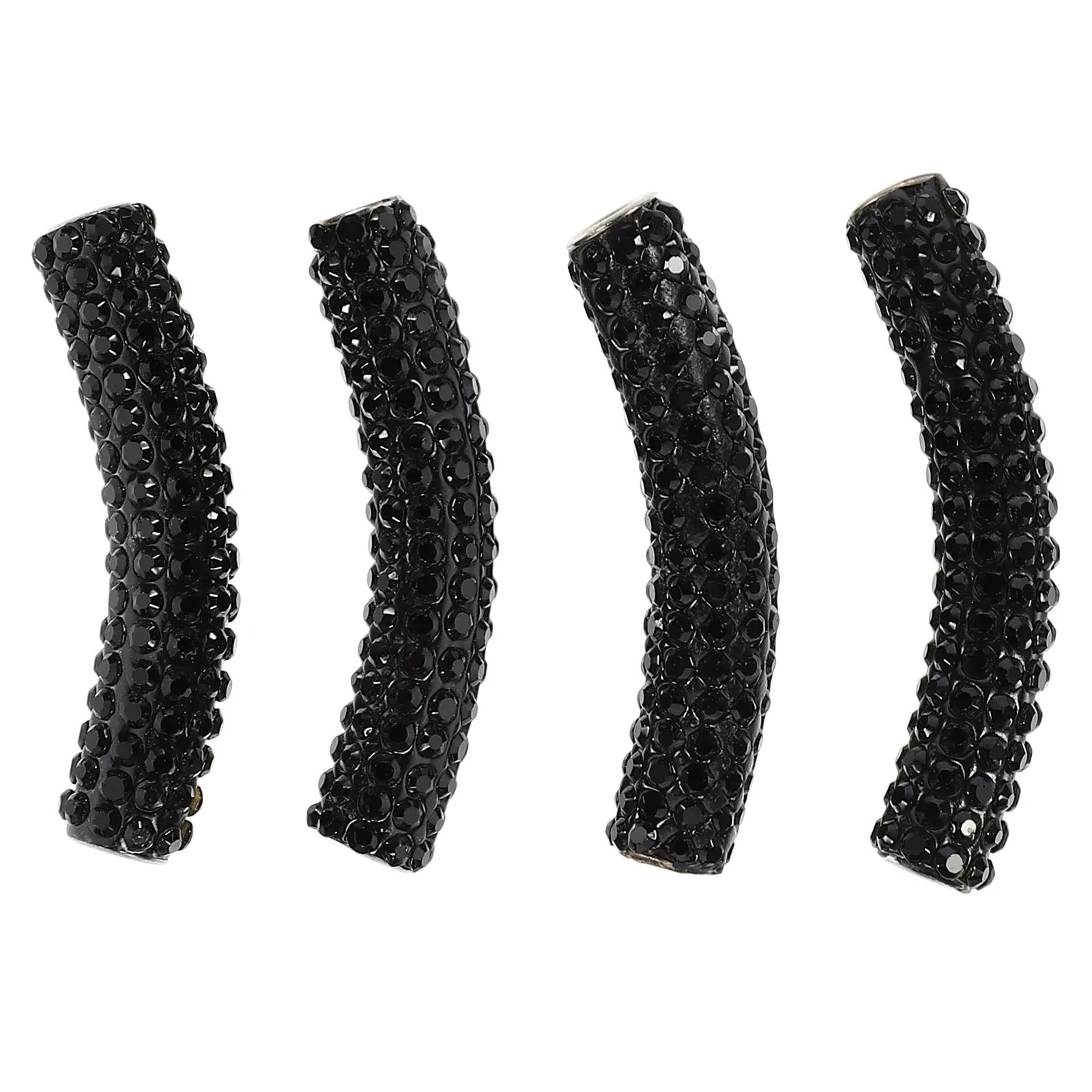 

4pcs Black Rhinestone Shoelace Buckles Decorative Accessories for DIY Shoe Laces Elegant Fashion Decorations Shoe Storage