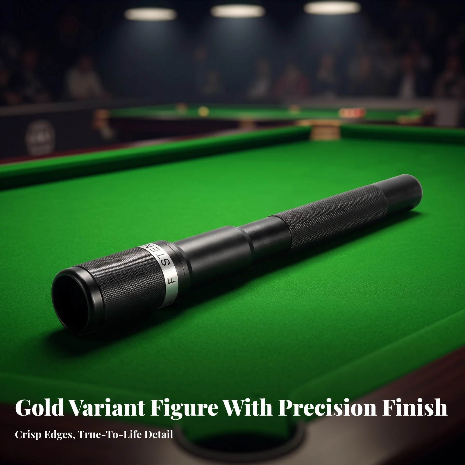 Telescopic Cue Extender Sleeve Adjustable Billiard Cue Extension with Locking Collar Lightweight Knurled