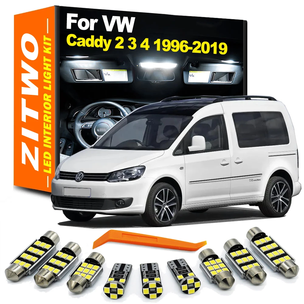 ZITWO LED Interior Dome Light Bulb Kit For VW Volkswagen Caddy II III IV 2 3 4 MK2 MK3 MK4 1996- 2014 2015 2016 2017 2018 2019