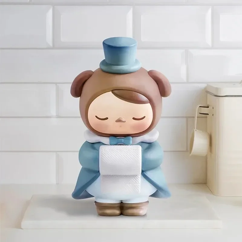 POP MART Pucky Home Time Series Blind Box Toys Kawaii อะนิเมะแอ็คชั่นฟิกเกอร์เซอร์ไพรส์กล่องลึกลับตุ๊กตาสาวของขวัญ