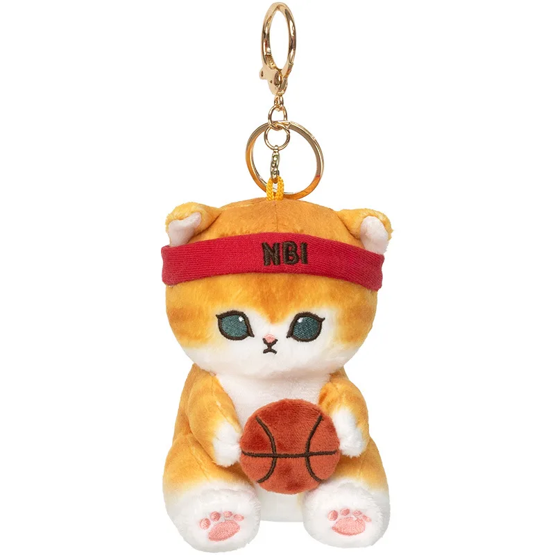 Kawaii 10 cm gatto bambola di peluche giochi scolastici cosplay serie bambola gatto borsa da appendere chiave fibbia bambola carina ornamento regalo della ragazza