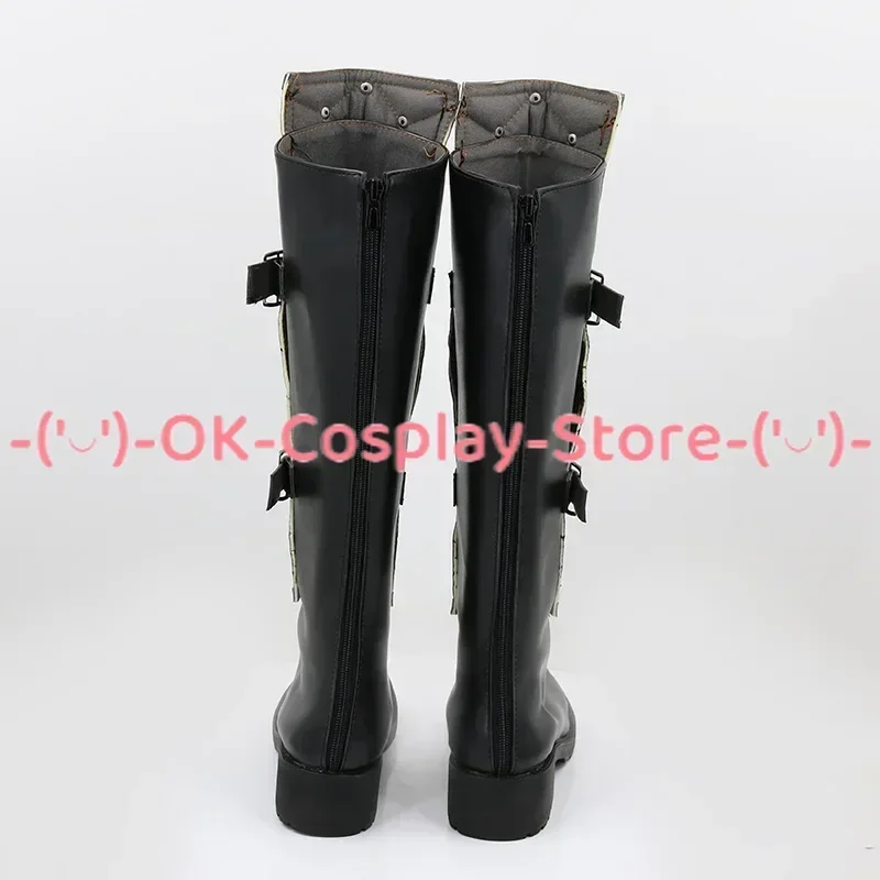 [Customized] Game Identity V Prisoner Winter Cicada Luca Balsa Cosplay Shoes Anime Roleplay Props Holiday Party PU Leather Boots