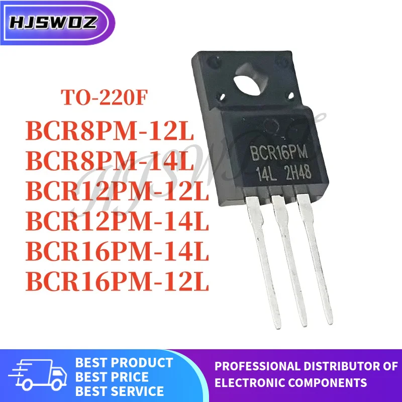 10PCS BCR16PM-14L BCR12PM-12L BCR12PM-14L BCR16PM-12L BCR8PM-12L BCR8PM-14L BCR TO-220F Brand New