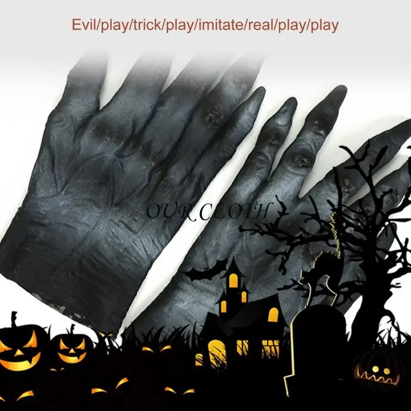 Latex Werwolfs Handschuhe Gothic Teufel Handschuhe schreckliche Dämonen Handschuhe Horror Zombied Handschuhe Handschuhe