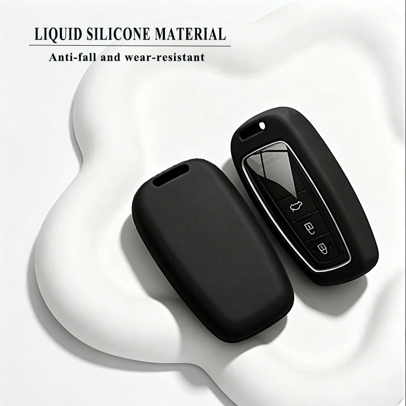 Premium Silicone Car Key Case Cover Shell for Toyota Camry Prius Corolla RAV4 C-HR CHR Prado RAV 2018 2019 2022 Accessories