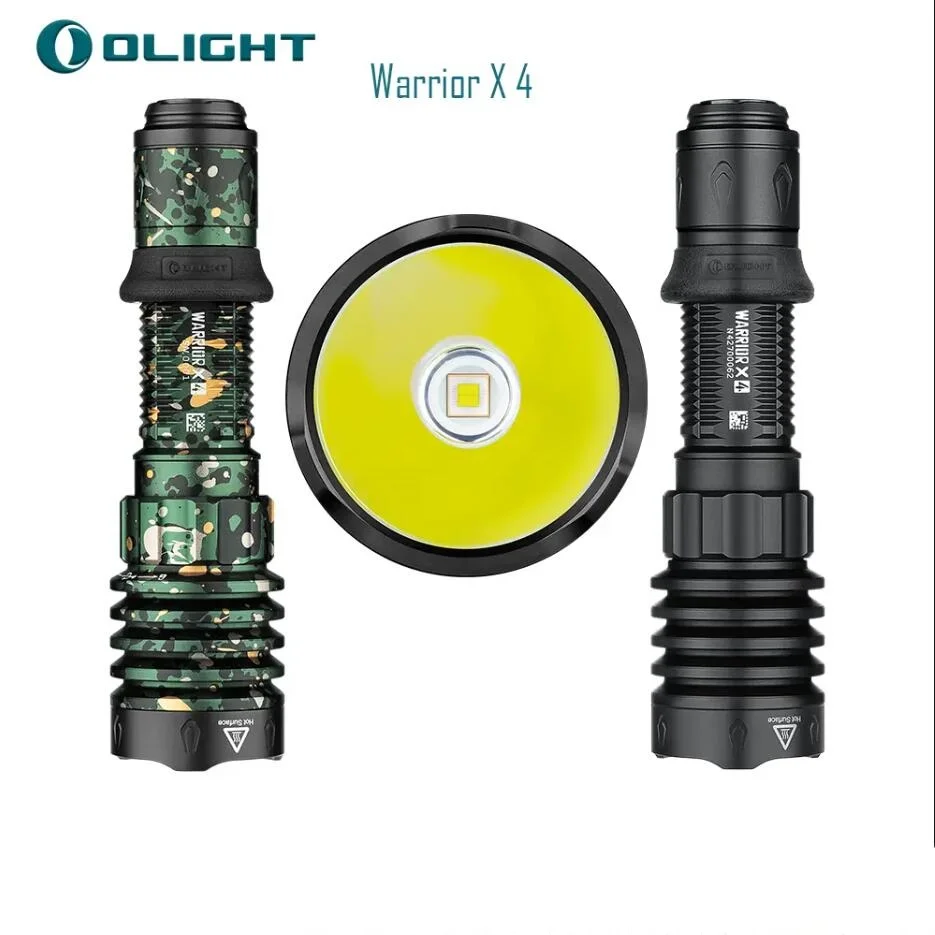 Olight Warrior X 4 Torch 2600 Lumens 630M Beam Distance USB-C and MCC Rechargeable Tactical X4 Flashlight