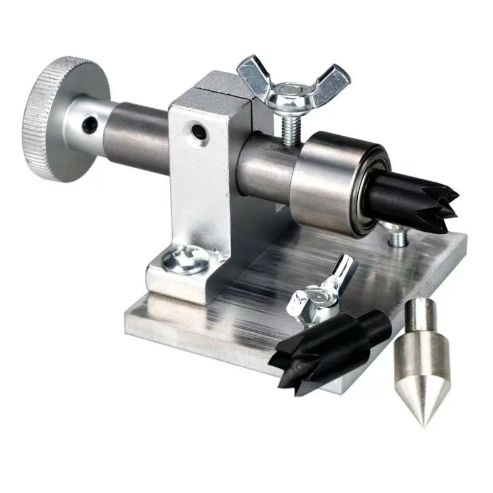 Bead Lathe Fixed Tailstock Lathe Fixed Wood Live Center Woodworking Lathe Live Center Rotary Tailstock DIY Accessories