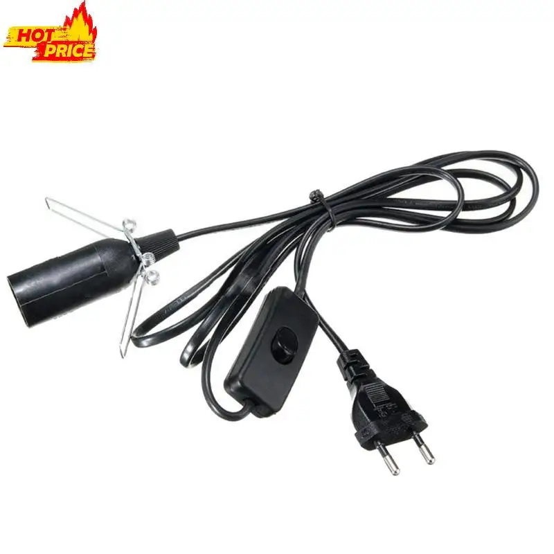 

E14 Lamp Holders with Switches E14 Socket White with 5.9Ft Power Cable Screw Clip E14 Lamp Suspension for Pendant Light