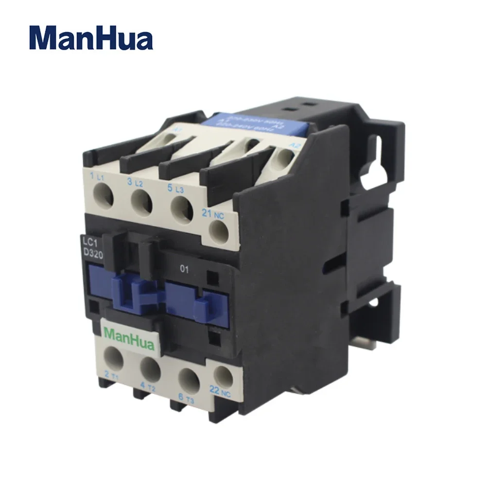 ManHua Electric 32Amp AC 220V Times Use LC1-D32 Contactor 50/60Hz Electric Contactor