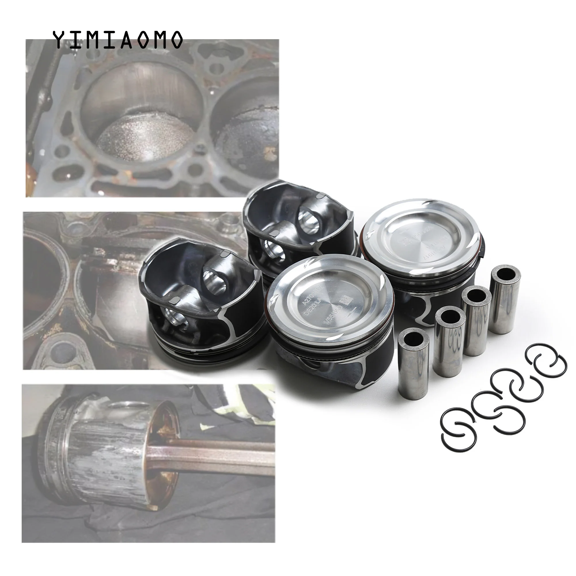 2.0L Engine Repair Kit Gasket + 0.5mm Piston A2700100068 For BENZ W176 W246, W242 C117 CLA 220 X156 GLA 220 2700302017