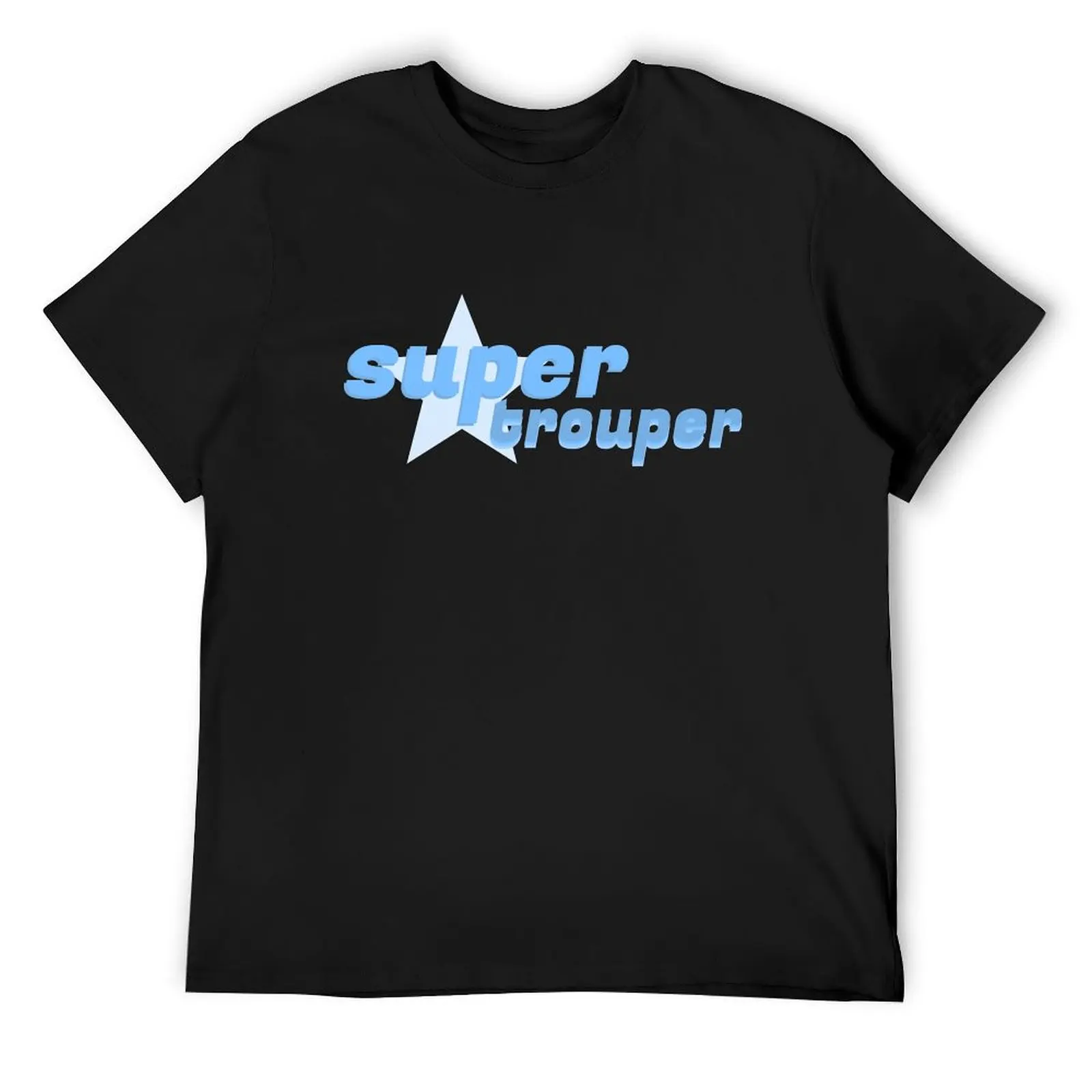 super trouper T-Shirt summer tops kawaii clothes funny t shirts for men