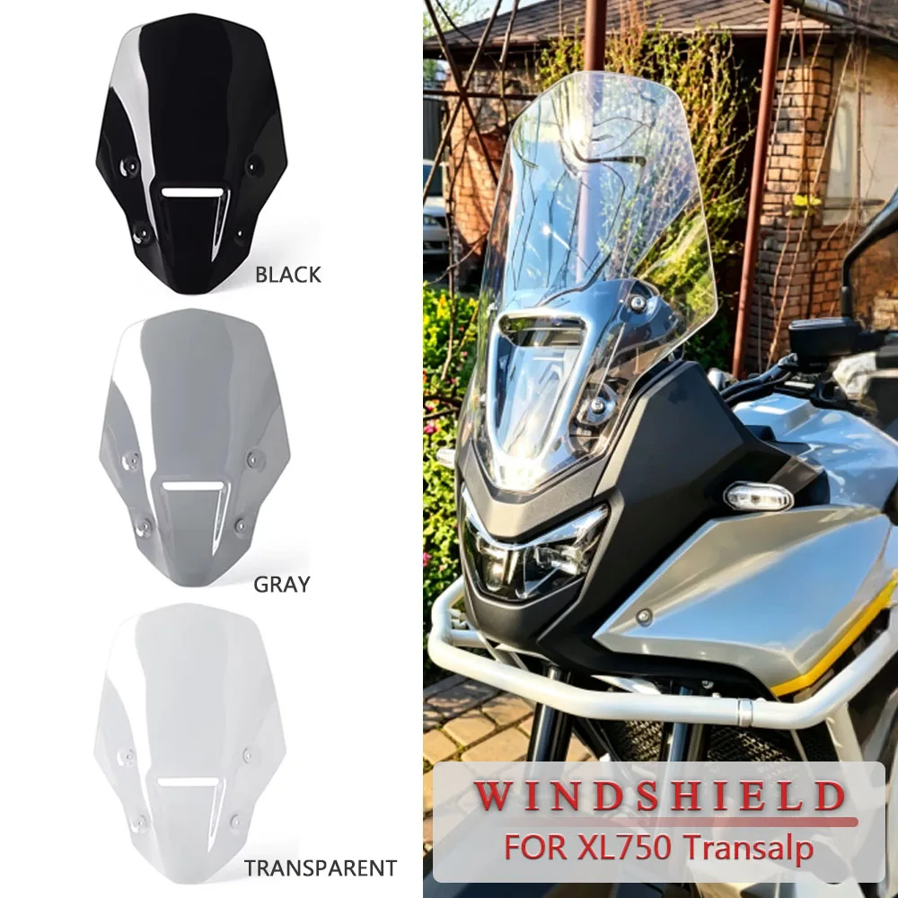 

Motorcycle Windshield Windscreen Cover For Honda XL750 XL 750 Transalp 2025 2026 Front Wind Screen Shield Deflectors Protector