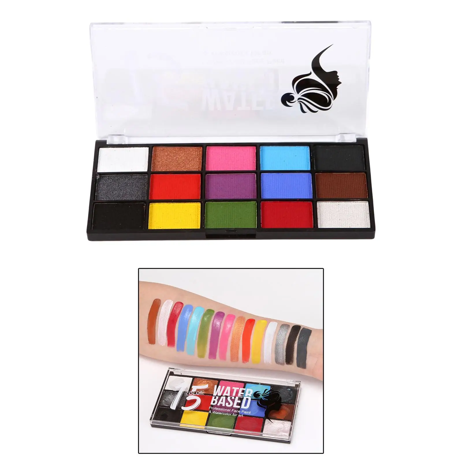 Face Body Painting palettes Watercolor for Holiday Adults Kids Make up