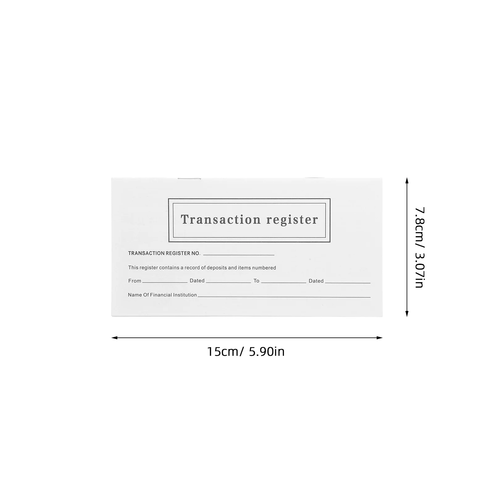 20 عبوة من سجلات الاختيار الشخصية، سجل معاملات دفتر الأستاذ الفارغ لميال الأعمال الصغيرة، المدفوعات، بطاقة الخصم