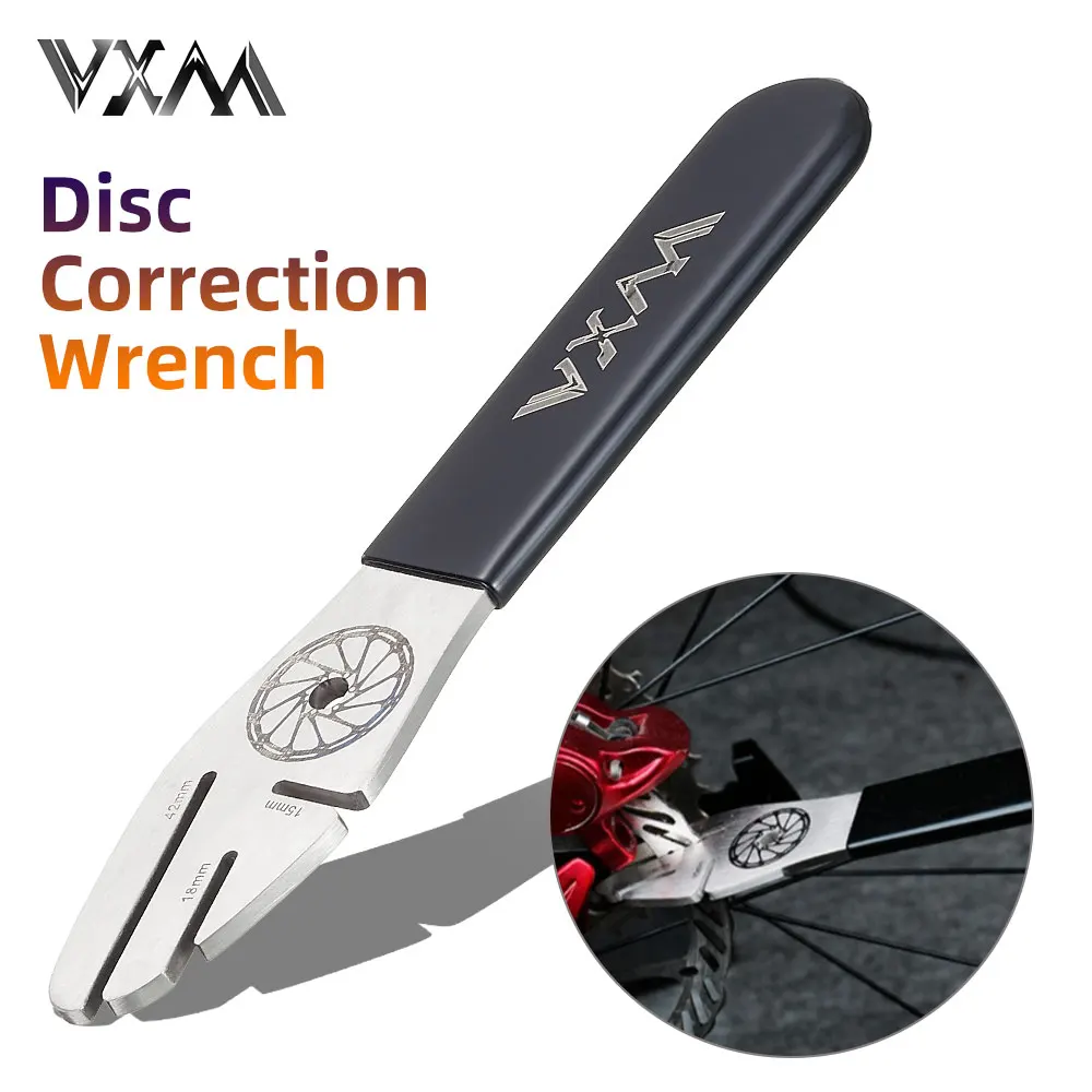 

VXM Bike Disc Brake Correction Wrench Brake Rotor Alignment Truing Tool with Disc Brake Pads Tool for MTB Road Bike Wrench