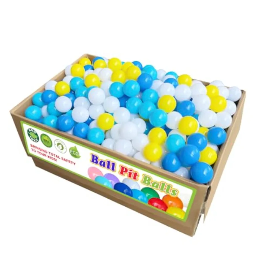 

2000Pcs Crushproof Plastic Ball Pits Balls for and Toddlers - Safe Indoor/Outdoor Playtime Spheres - Easy Clean Colorful Assort