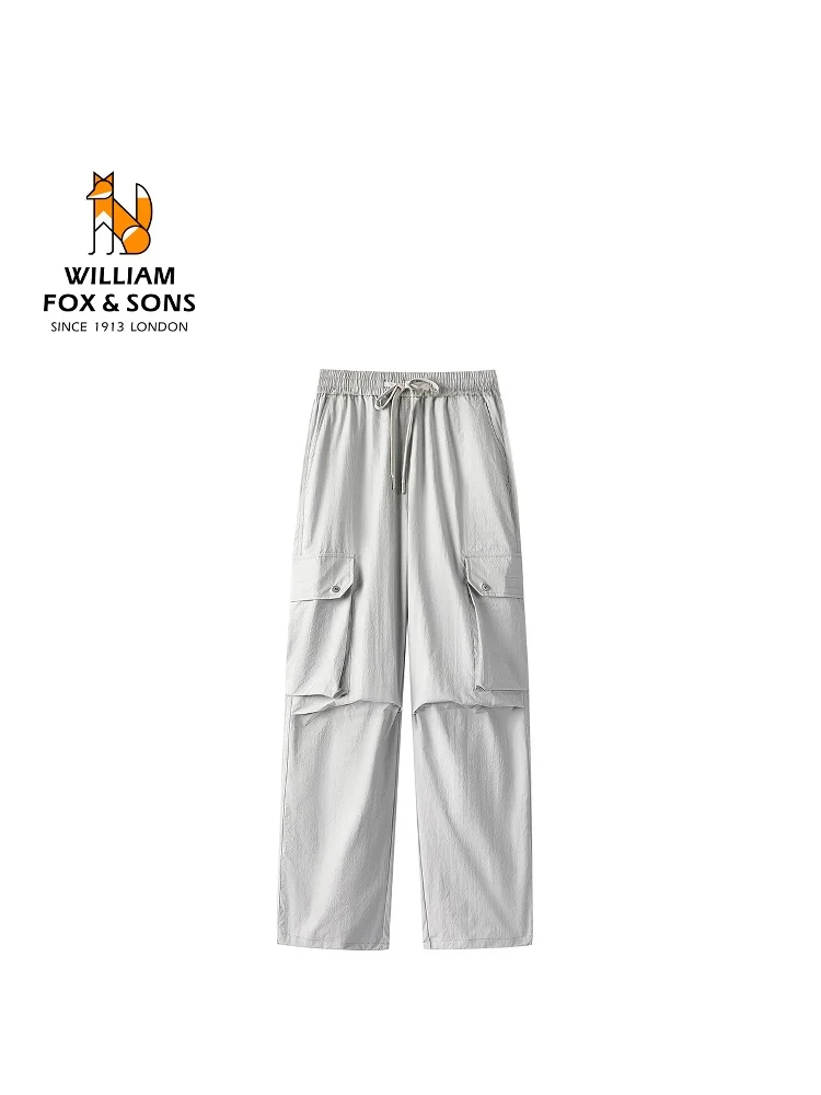 

Легкие мужские повседневные брюки свободного кроя William, дышащие, для активного отдыха, походов, прямые штаны