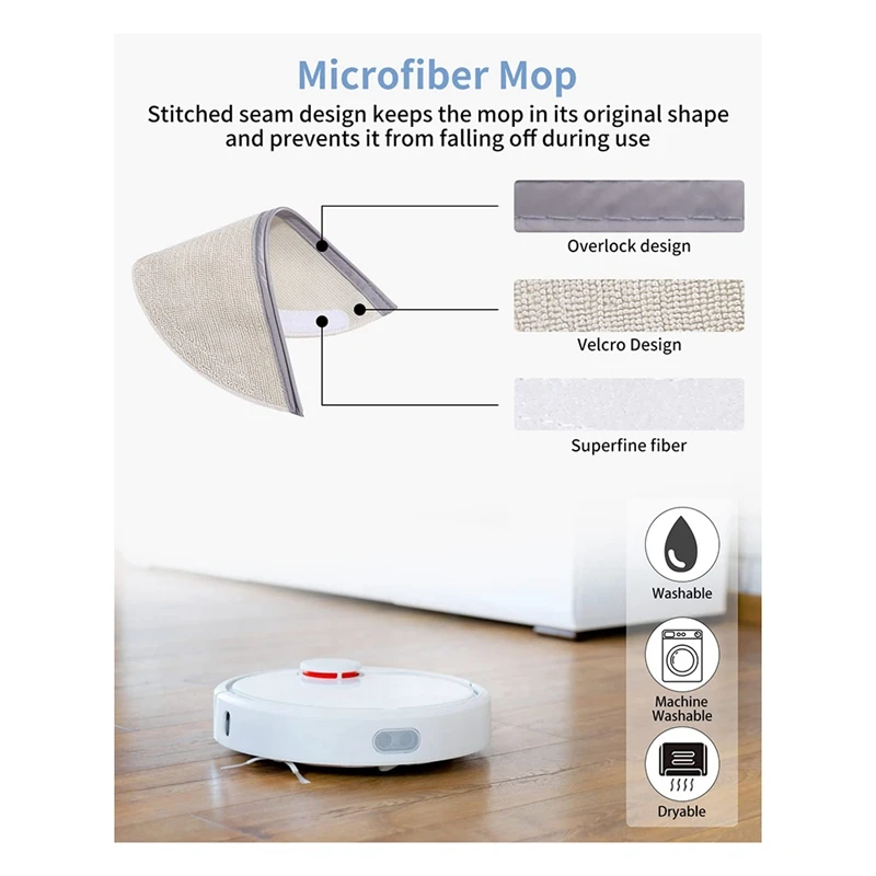 ملحقات قطع غيار المكنسة الكهربائية من Roborock ، قطع غيار المكنسة الكهربائية ، الفرشاة الرئيسية ، الفرشاة الجانبية ، فلاتر Hepa ، متوافقة مع S5 ، S5max ، S6