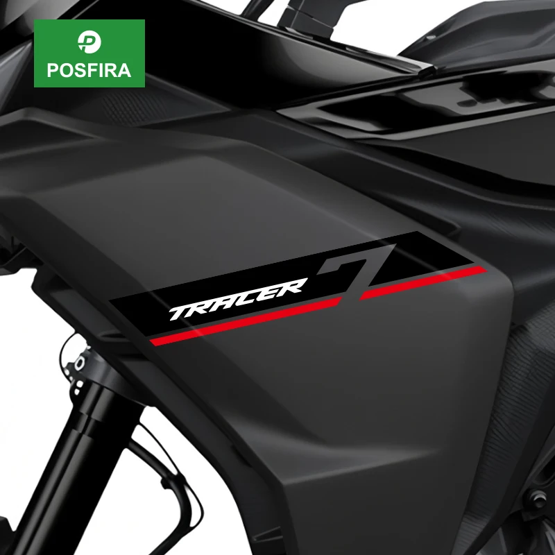 

POSFIRA Motorcycle Fairing Stickers Vinyl Decals for Yamaha Tracer 7 Tracer7 2026 2025 Motorbike Body Decoration Accessories