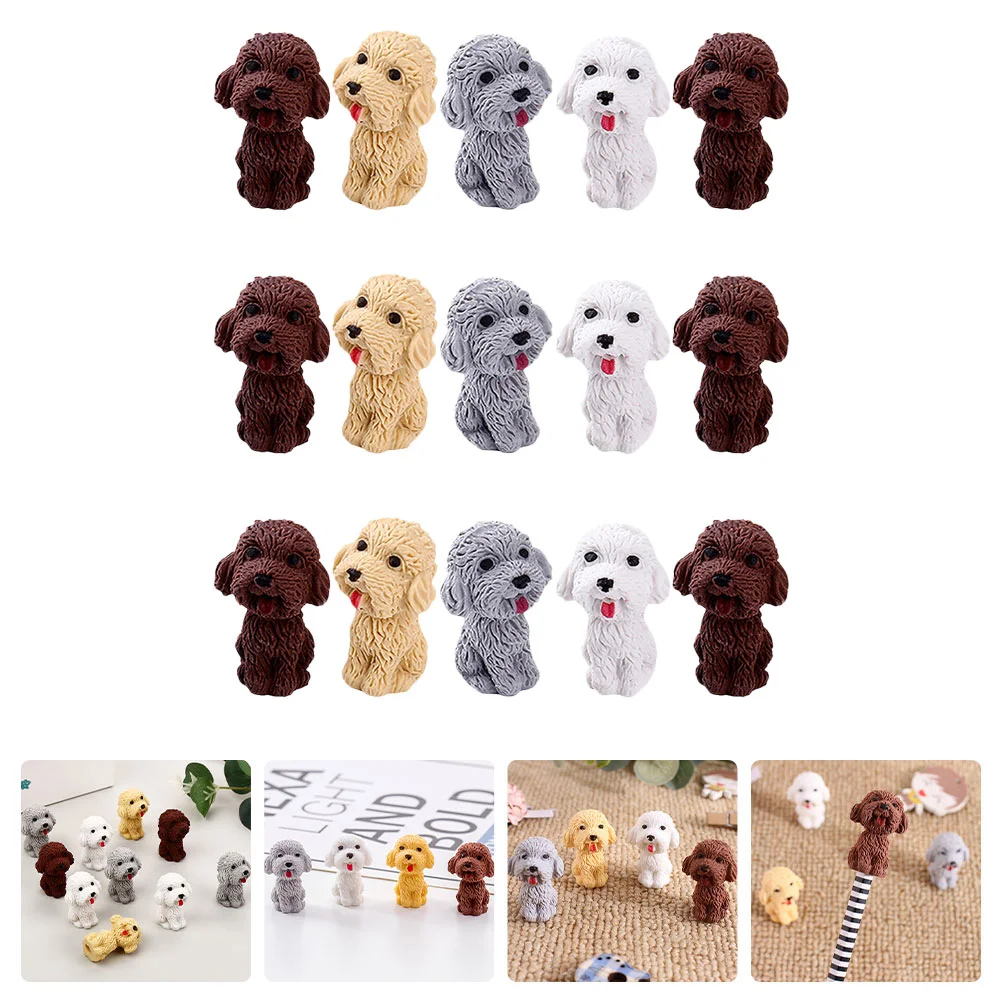 

16 Pcs Dog Eraser Kids Puppy Erasers for Kindergarten Gift Animal Shaped Children Rubber