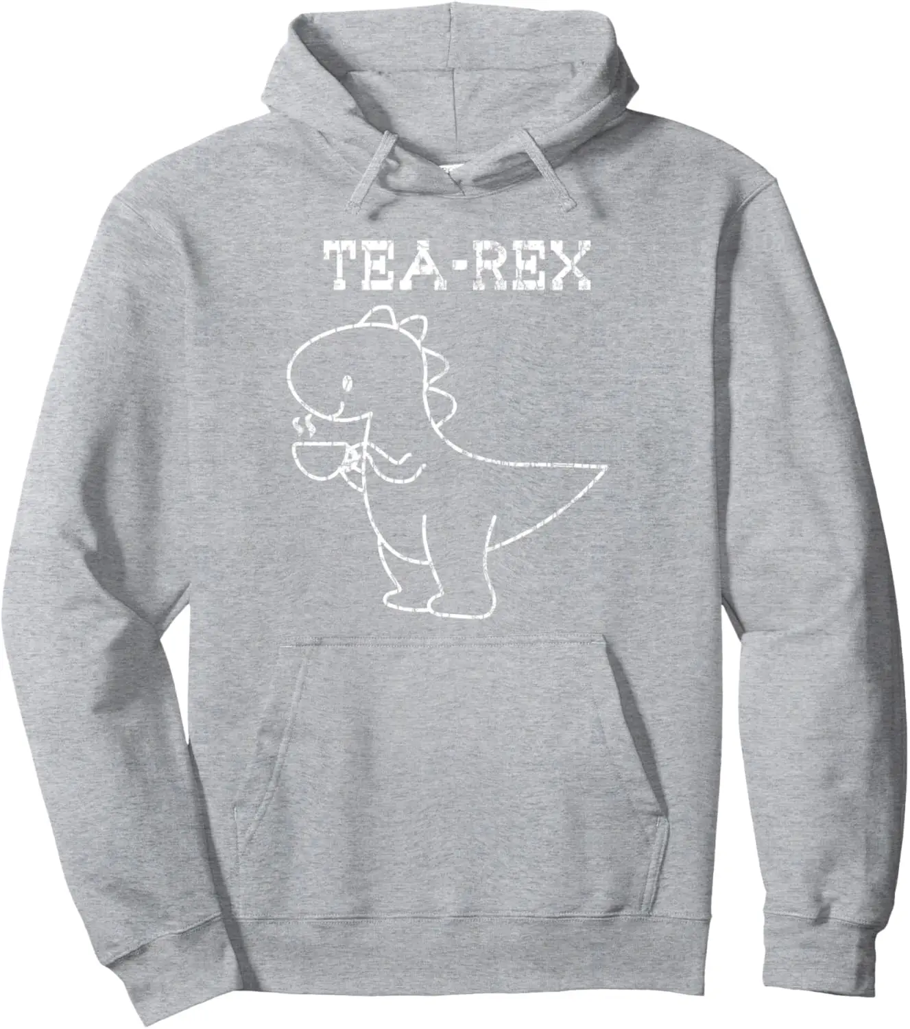 Tea-rex Funny Drinker Graphic Pullover  Print Original Design Gifts Hoodie Women Mens Hoodie Customizable Sweatshirt Funny Tops