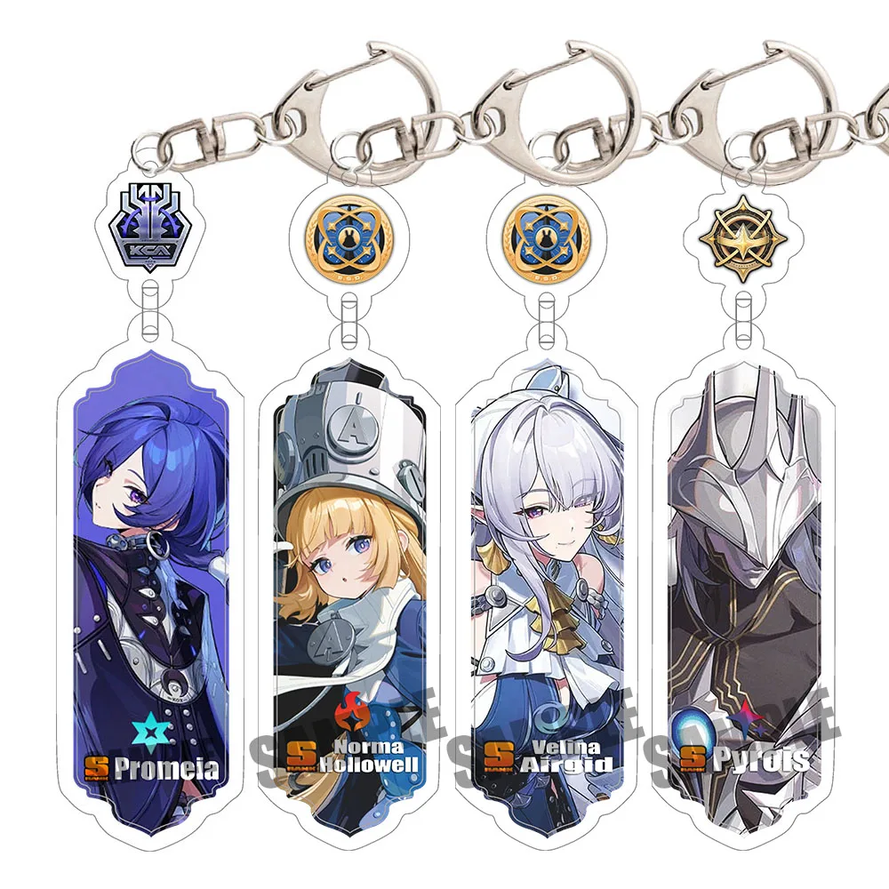 Game Zenless Zone Zero Acrylic Keychain Aria Cissia Nangong Yu Backpack Keyring Pendant Belle Nicole Demara Decorative Ornament
