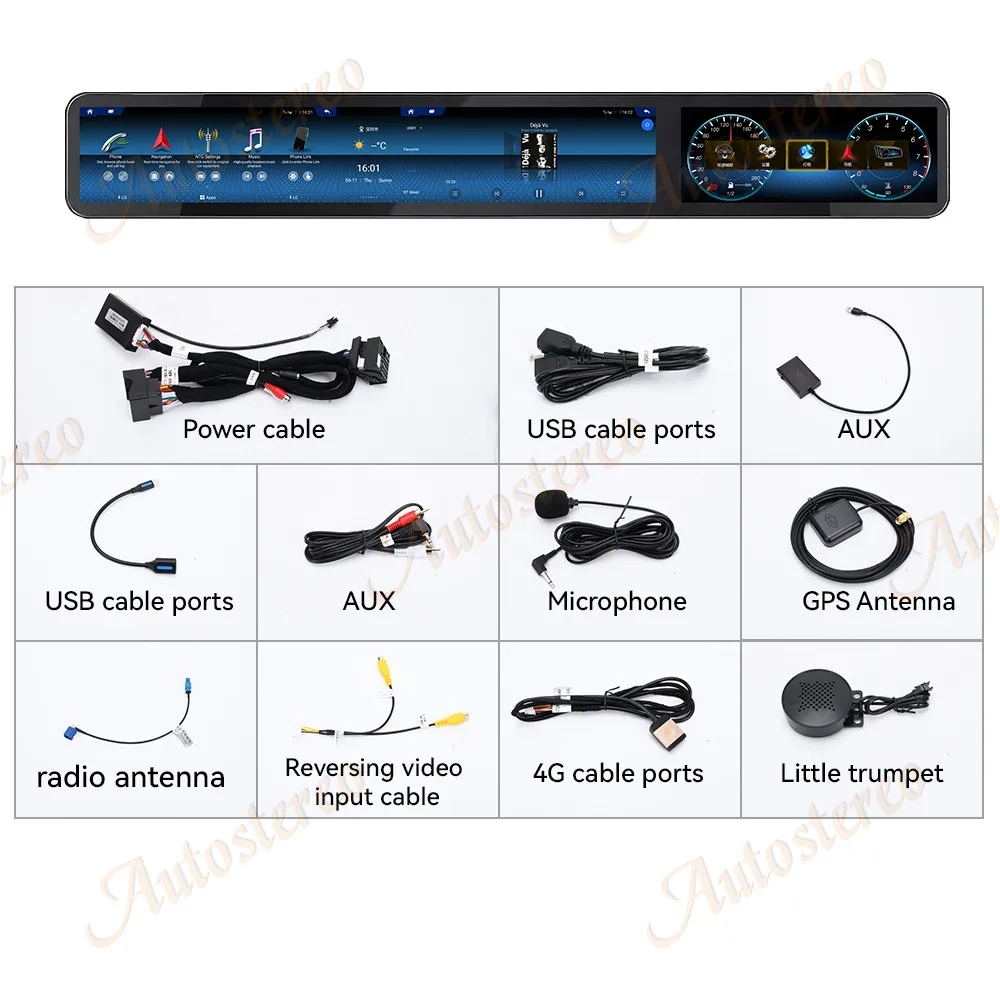 RHD 38.5' Inch Screen Carplay Car Android For Mercedes-Benz E Class W213 S213 AMG 2016-2020 Car GPS Navigation Multimedia Player