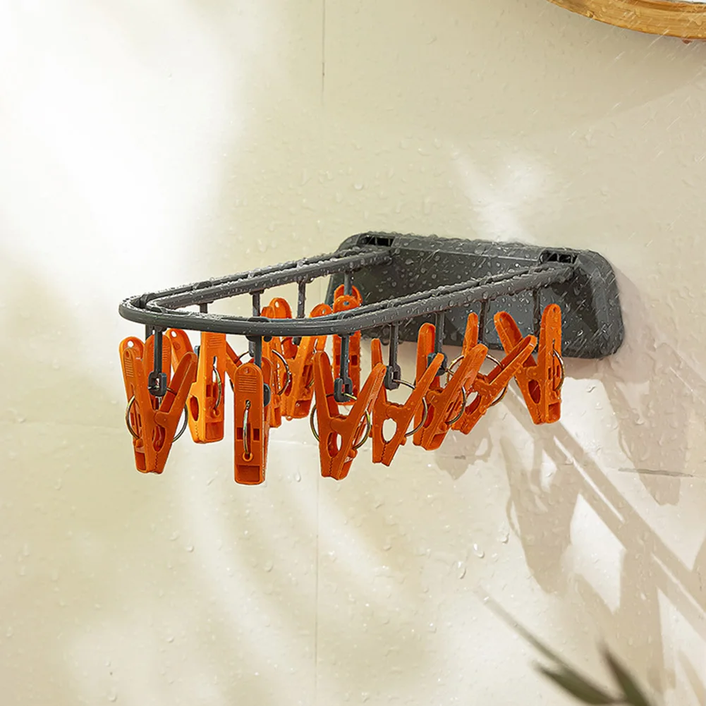 Foldable  Sock Drying Rack Multifunctional Underwear Hanger For Bathroom