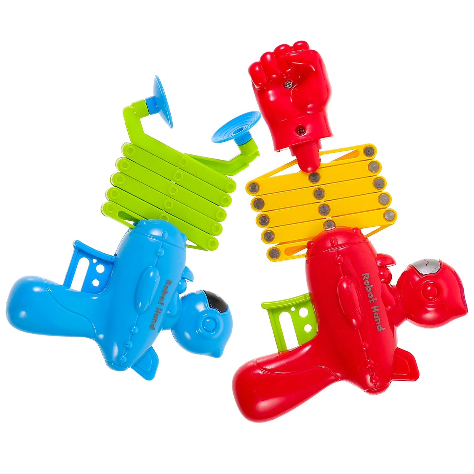 2pcs Creative Robot Retractable Fist Toys Interesting Kids Tricky Toys Kids Elastic Fist Toys Funny Children Trick Toy