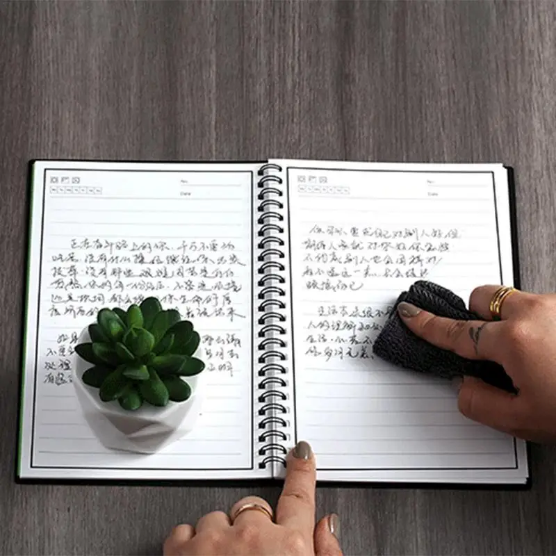 Spiral Notebook Eco-Friendly Waterproof Pads Smart Reusable Planner & Notepad Waterproof Mineral Stone Paper Erasable Notebook