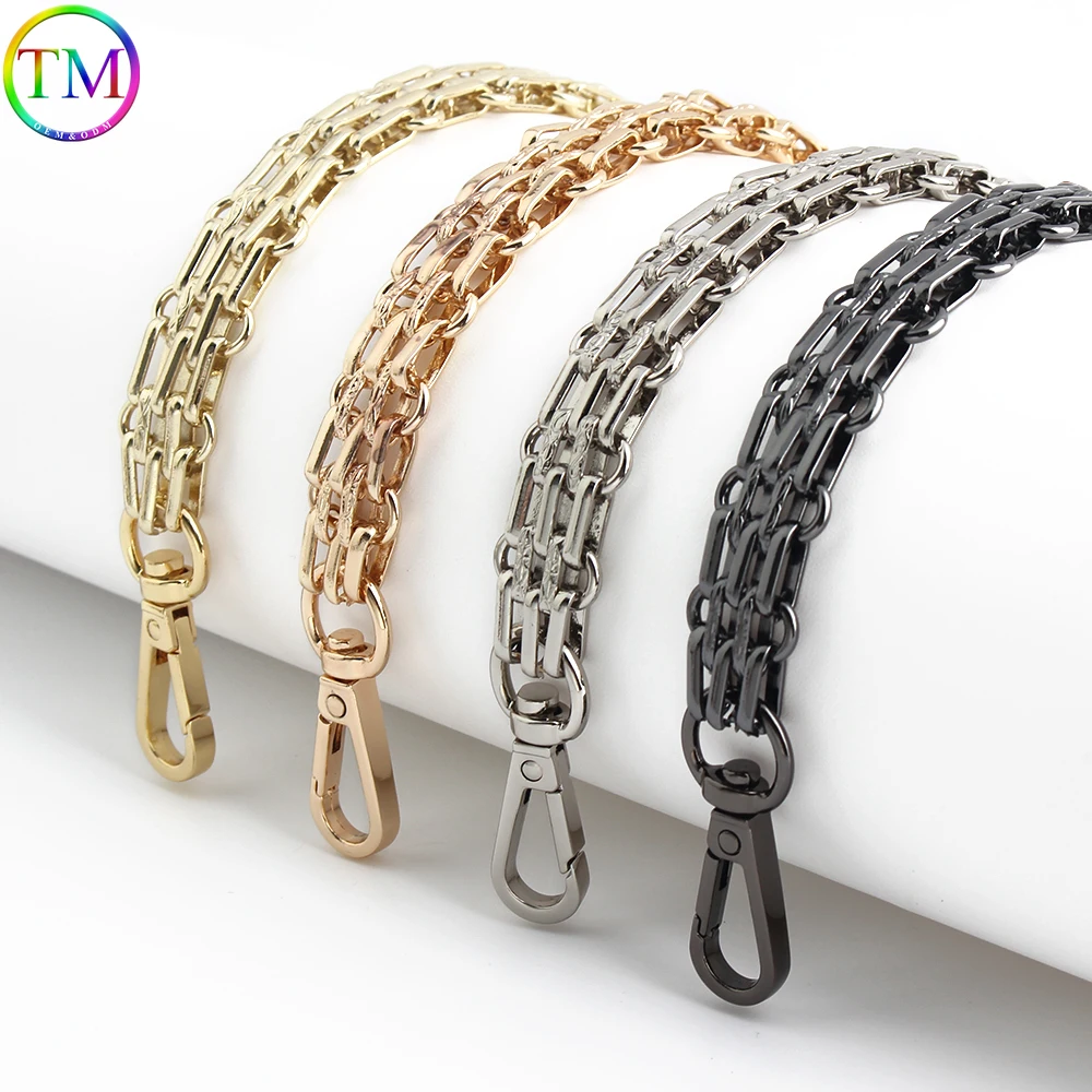 1-5-10PCS 17mm Wide 30-60-120CM Iron Bag Chains Strap For Women Bags Crossbody Shoulder Belt Handle Wrap Chain Accessories