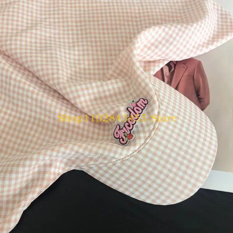 49MC Checkered Baseball Hat Head Scarf Hat for Daily Life Workout Sports Hat Breathable Hat for Outdoor Sports