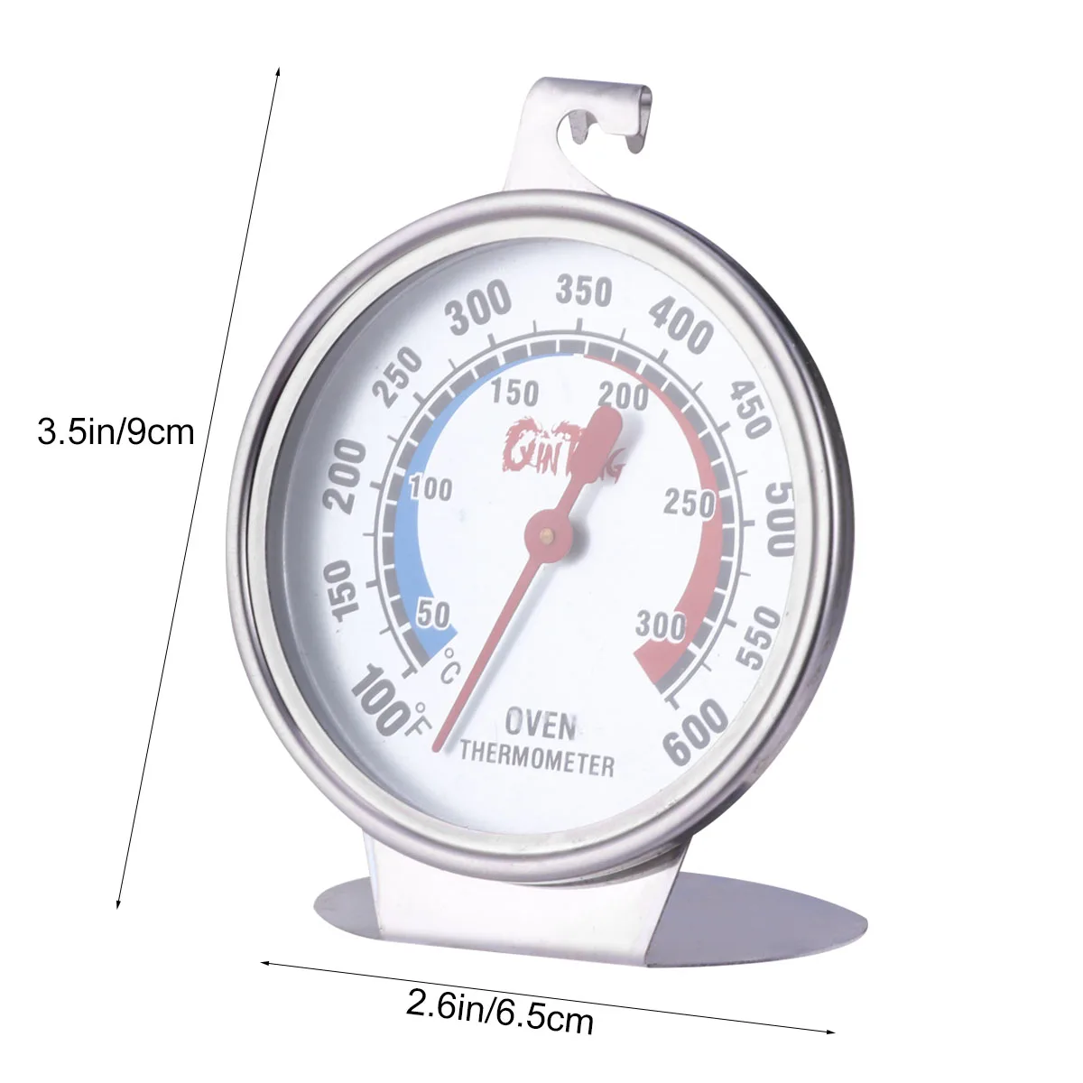 

Dual Oven Thermometer 100 600°F Large Screen Stainless Steel Anti Rust for Ovens Grills Smokers Kitchen Home Use High Accuracy