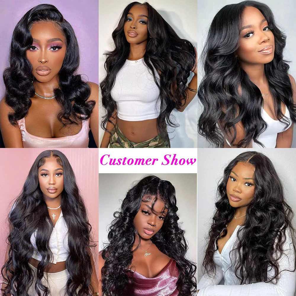 QUANDE 15A Body Wave Bundles Human Hair Remy Brazilian Virgin Weaving 1/3/4 Pcs Weave Hair 100% Natural Human Hair Extensions