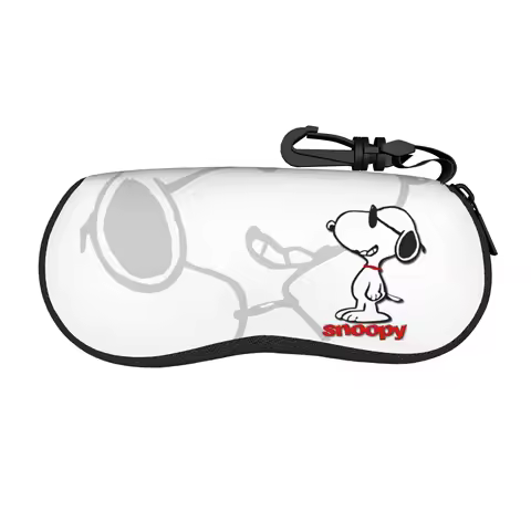 Retro Snoopys Cool Reflection Glasses Case Men Women Portable Accessories Eyewear Storage Box Small Sunglasses Box
