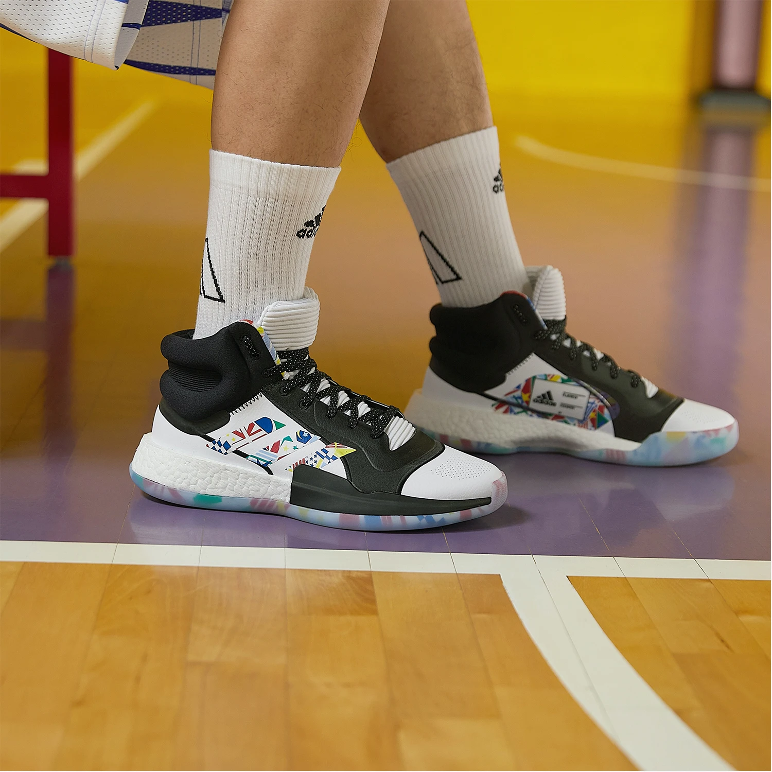 

Оригинальные мужские повседневные спортивные баскетбольные кроссовки Adidas Marquee Boost EG1538