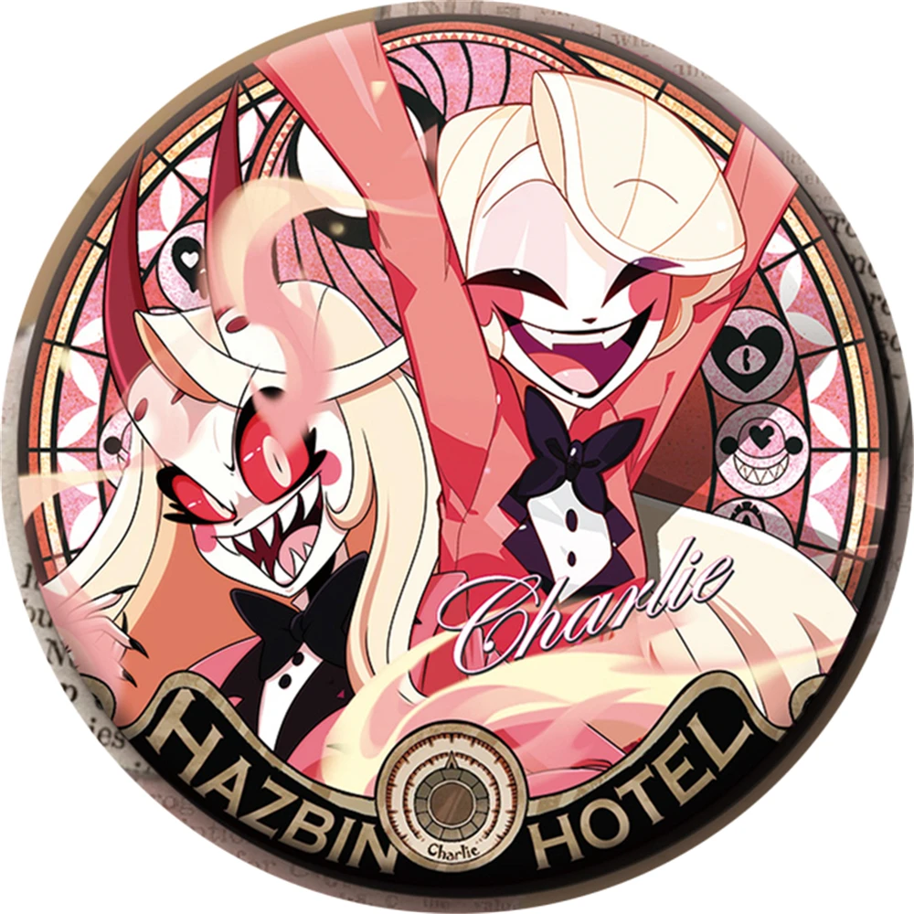 58 مللي متر أنيمي هازبين تشارلي مورنينجستار فاجي ألاستور تأثيري حلي شارة دبوس SPTE صفيح بروش ﻿   الدعامة جيلف