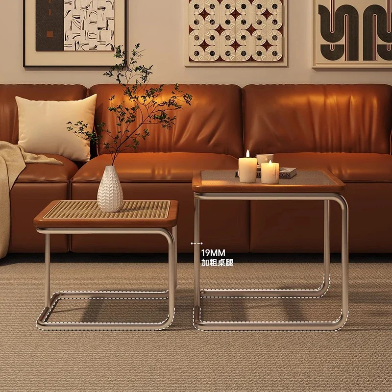 Organizer Design Side Table Aesthetic Luxury Unique Modern Coffee Tables Metal Simple Table Luxury Mesas Bajas Trendy Furniture