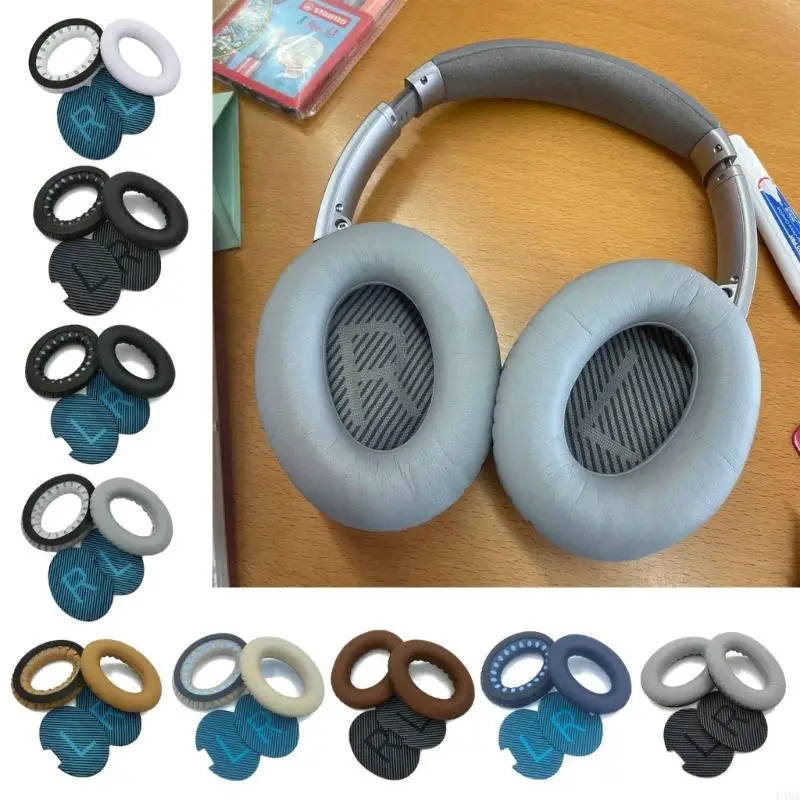 

L4MA Protein Leather Ear Cushion Earpads for A2E QC15 QC25 Headphones Headset Earcap