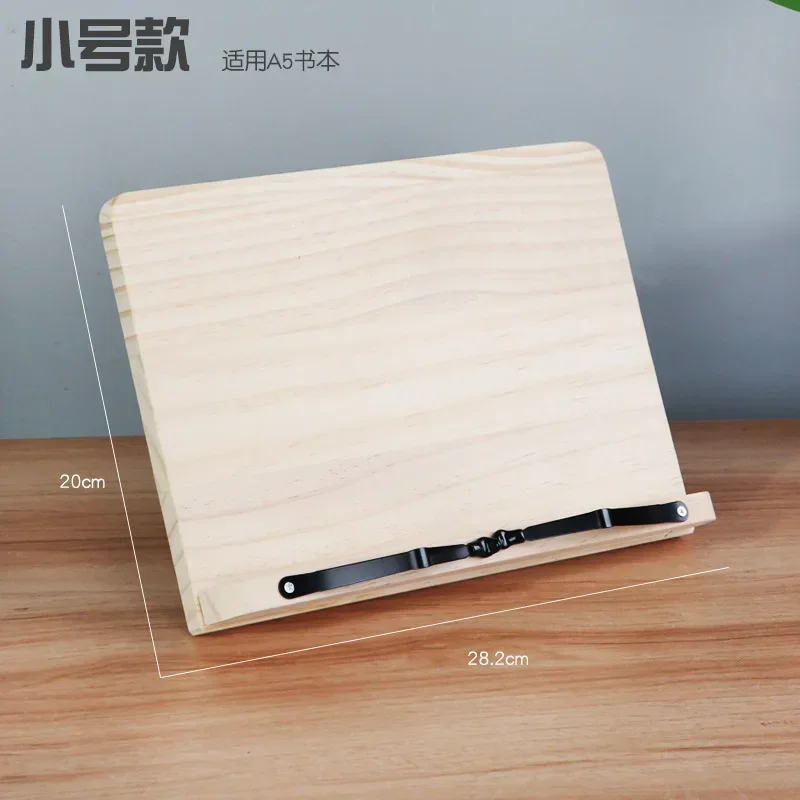 DurableSolid Wood Reading Shelf Bookshelf Table Student Book Holder Bookshelf Book Holder