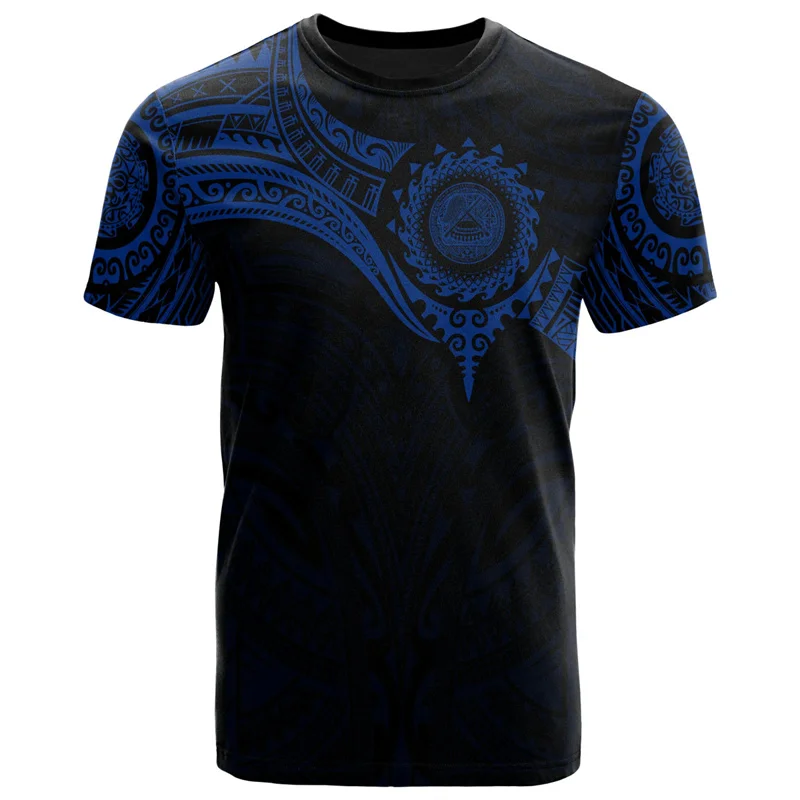 American Samoa Polynesian Tribal T-Shirt Men Women Samoan Tattoo Graphic Tee Summer outdoor sports fashion streetwear
