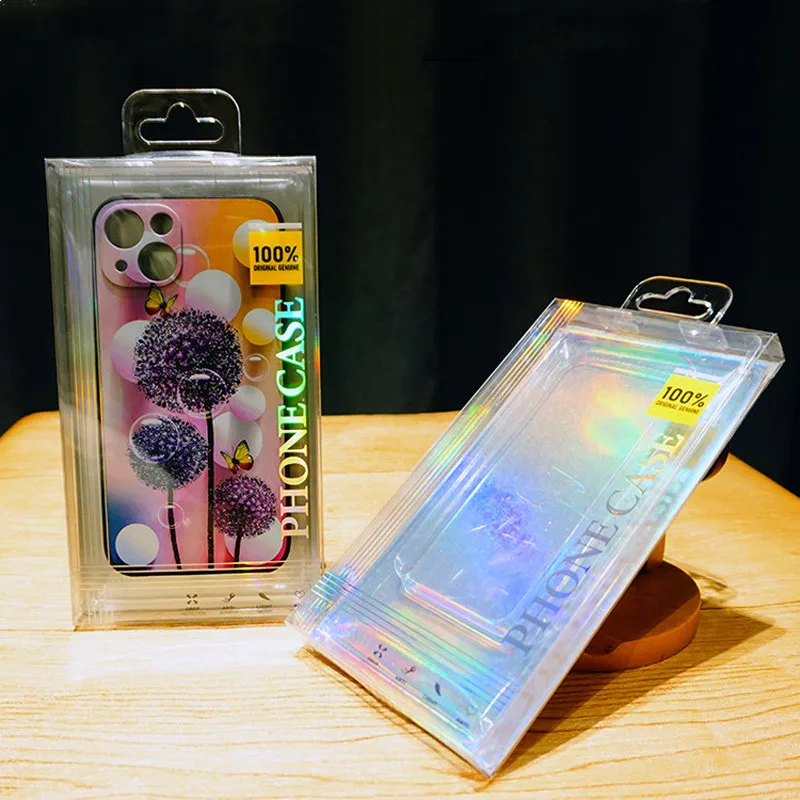 200Pcs/Lot Universal Blister PVC Plastic Clear Retail Packaging Package Box For 18 17Pro 16Promax Mobile Phone Case Cover