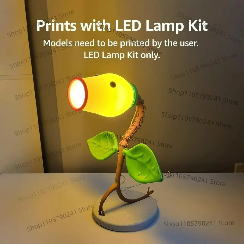 3D Printer LED Lamp Kit for Bambu Lab A1 Mini P1S X1C Ready-to-Use MakerWorld Model Light Accessory Beginner Friendly