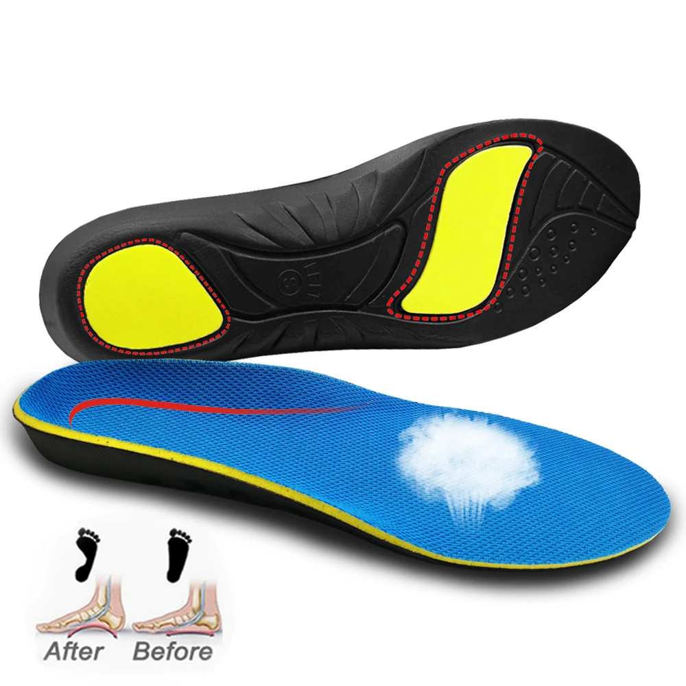 EiD 3D Orthotic insoles Flat feet Arch support Orthopedic inserts Plantar Fasciitis Feet Pain Pronation for Men Women Unisex