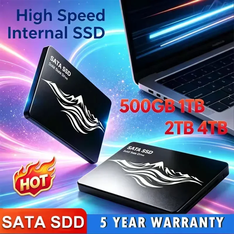 2026 4TB 2.5 Inch SATA3.0 SSD Internal Solid State Drive High Speed Hard DiskFor Laptop Desktop PC Microcomputer Storage Upgrade