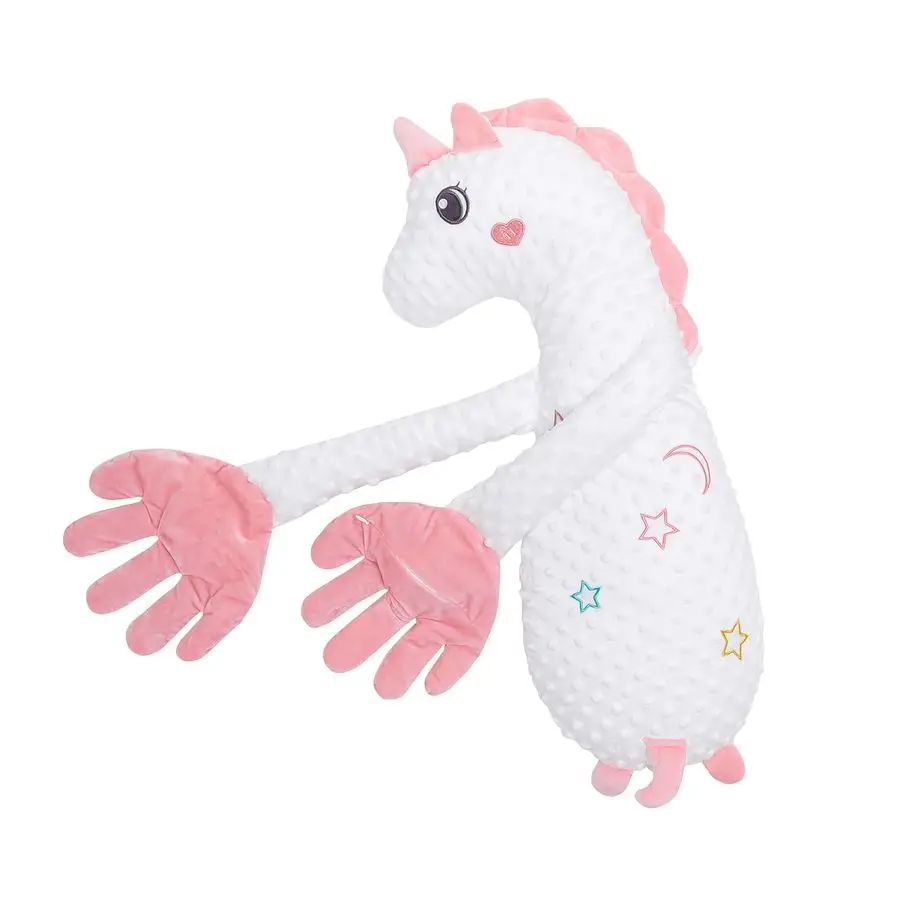 Brinquedos de chupetas, brinquedo de boneca de pelúcia animal bonito para meninas meninos, figura de unicórnio dinossauro portátil bonecas calmantes para casa e t