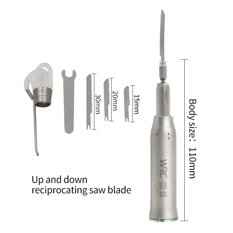 Dental Surgical Saw Handpiece Dental Reciprocating Oscillating Saw Blade Bone Harvesting and Cutting Handpiece for Implant Motor