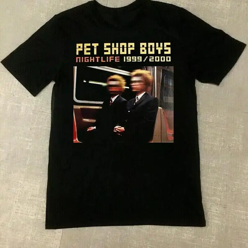 

Pet Shop Boys Night Life Concert Black T Shirt All Size S 4Xl