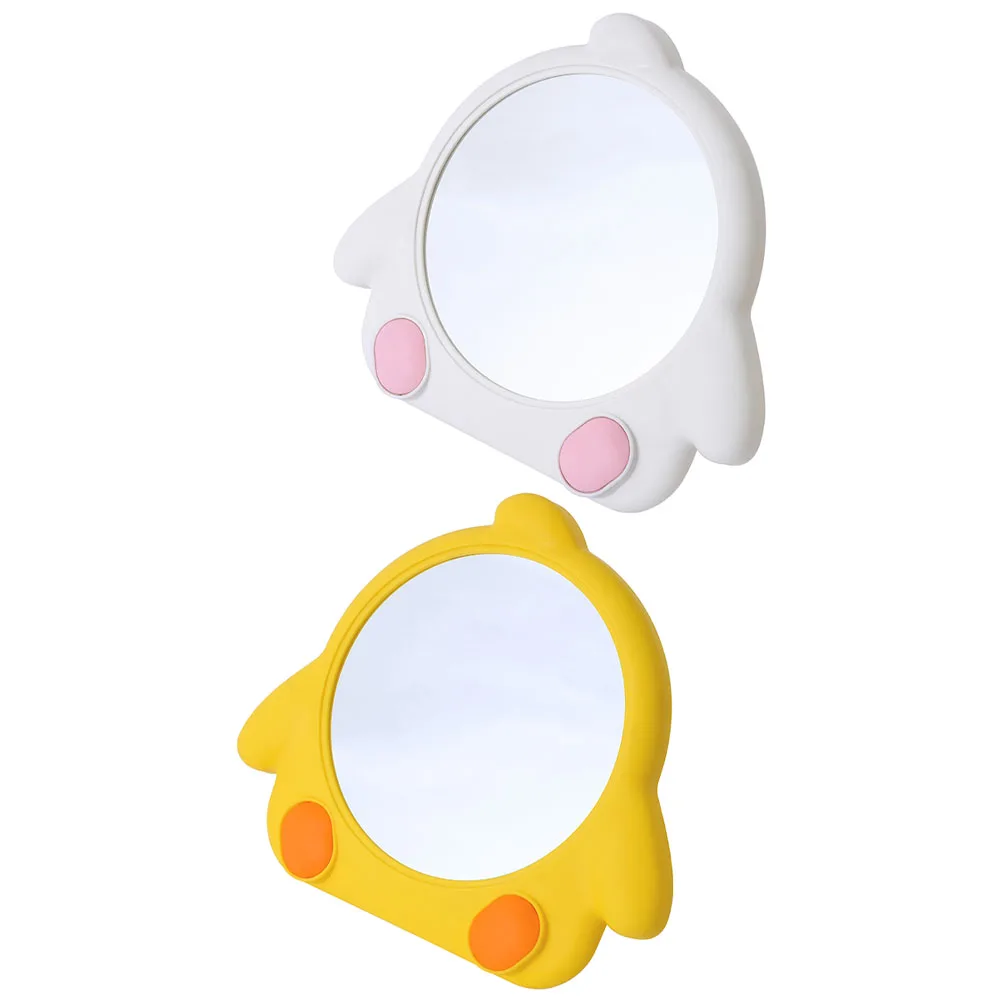 2개입 메이크업 거울 데스크탑 테이블 화장대 거울 가정용 침실 벽걸이용 투명 안정적 이동식 스타일리시 디자인